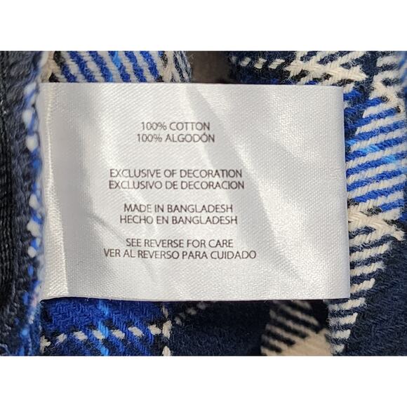 Orvis Big Bear Heavyweight Double Brushed Flannel Button Down Shirt XXL Blue - Picture 7 of 11